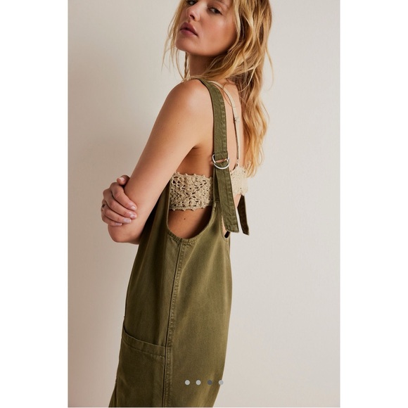 We The Free Jumpsuit in Moss Stone - M - Free People - Picture 2 of 5